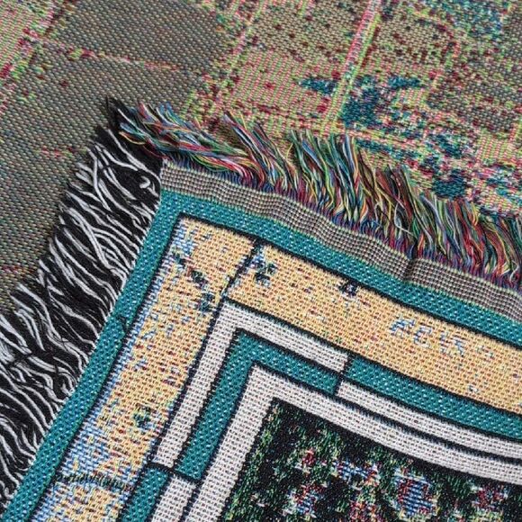 Cape Cod and Islands Lighthouses Tapestry Throw Blanket Donna Elias Vintage - Picture 11 of 13